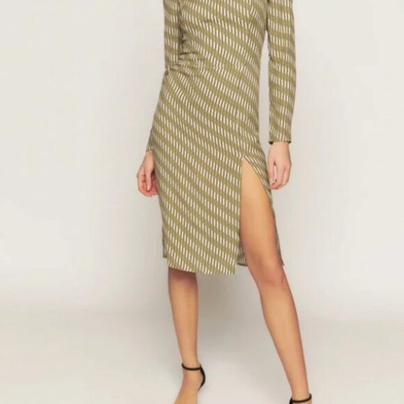 Reformation Peyton Dress Linoleum - Size 4 - Picture 3 of 4